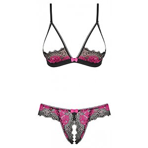 Set Obsessive Open Tulia Negru M-L