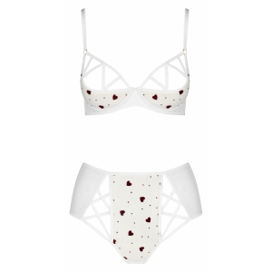 Set Passion Lovelia Bikini Alb Set Passion Lovelia Bikini Alb pe Denysa.ro
