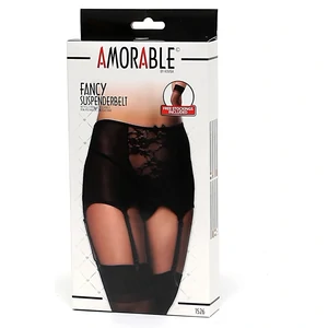 Set Portjartier Cu Chilot Și Dresuri Amorable Negru S-M