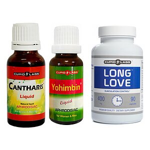 Stimulente - Afrodisiace Set Putere și Control: Prelungire + Intensificare
