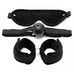 Set Rimba Soft Bondage Academic Negru pe Denysa.ro