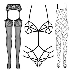 Set Seducător Noir: Kit Complet pentru Jocuri de Rol pe Denysa.ro