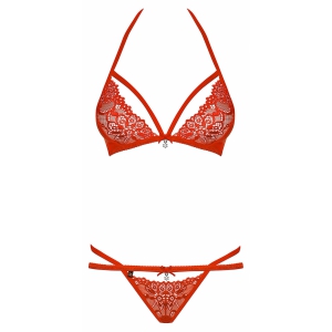 Set Obsessive 838-SET Roșu S-M