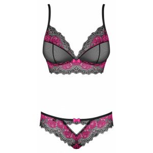 Set Sexy Obsessive Tulia din Dantelă Negru pe Denysa.ro