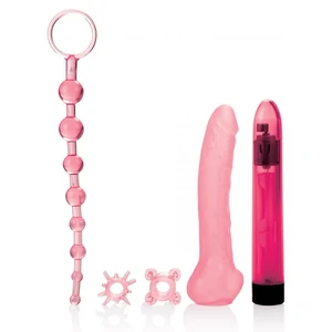 Set Vibrator Slim 15.25 X 2.5 Cm Roz Set Starter Lovers Roz Jucarii Sexuale Pentru Cuplu