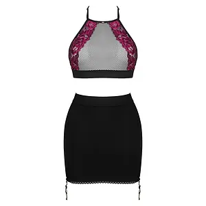 Set Top Skirt Rosenty Negru XS-S