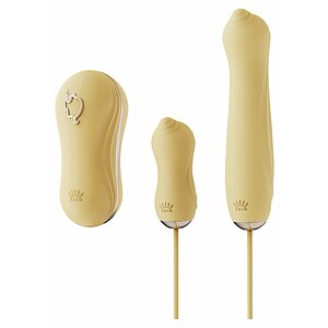 Vibrating Egg Set Unicorn Vibration and Thrusting Galben