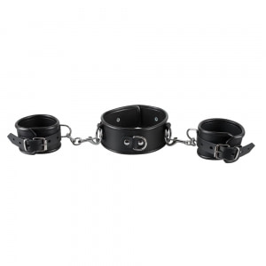 Set Bondage Piele Negru