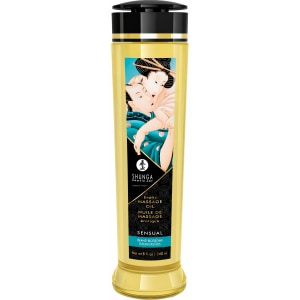 Shunga Massage Oil Island Blossoms pe Denysa.ro