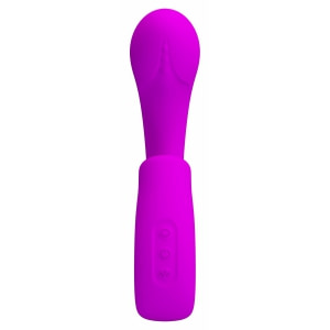 Sibel Vibrator Dublă Stimulare 10+30 Moduri Reîncărcabil Mov