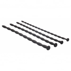 Silicone Spiral Plug Set Advanced Urethral Sounding Negru