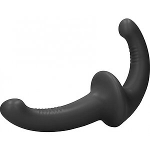 Silicone Strapless Strapon Negru pe Denysa.ro