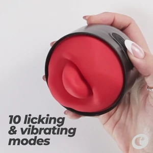 Slurpy Crushious Masturbator Automat 2 în 1 Alb