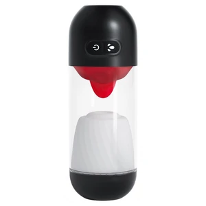 Slurpy Crushious Masturbator Automat 2 în 1 Alb