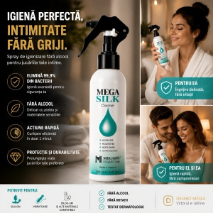 Spray Pentru Igienizarea Jucăriilor Erotice Mega Silk 150ml