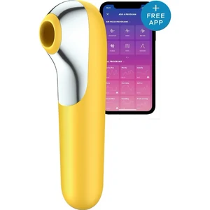 Stimulator Clitoridian Satisfyer Dual Love Air Pulse Galben pe Denysa.ro