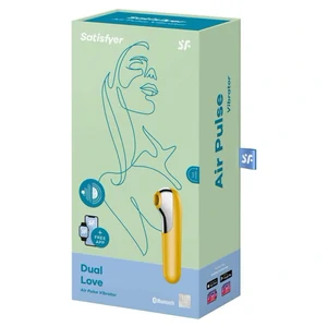 Stimulator Clitoridian Satisfyer Dual Love Air Pulse Galben