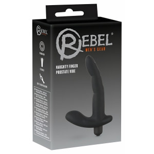 Stimulator Prostată Finger Rebel Naughty Negru