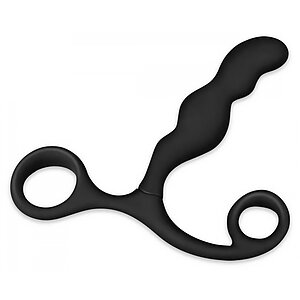 Stimulator Prostată Ultimate Silicone Negru 10.5 cm pe Denysa.ro