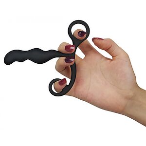 Stimulator Prostată Ultimate Silicone Negru 10.5 cm