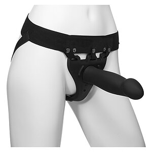 Ham Strap On Reglabil Pentru Cupluri Negru