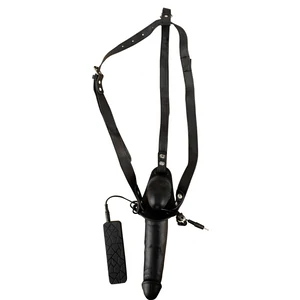Strap On Cu Vibrații Double Thruster Negru