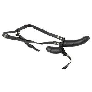 Strap On Cu Vibrații Double Thruster Negru