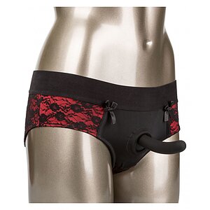 Strap-On Scandal Decupat Set S-M Negru pe Denysa.ro