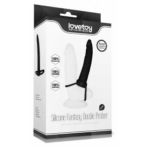 Strap-On Stimulare Anală Double Prober Negru