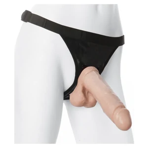 Set Strap On 8 Inch Natural Pret