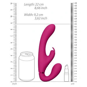 Suki Vibrating Strapless Strap-on Rabbit Roz