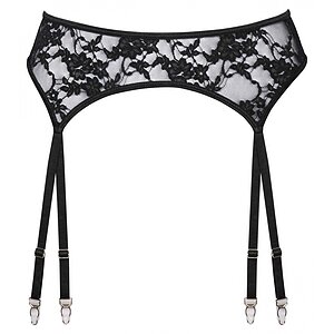 Suspender Belt Cottelli Collection So Nice Negru S-M