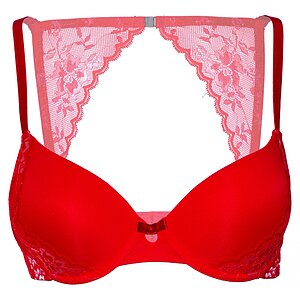 Sutien Daring Intimates Push-up Lace Racerback Roșu pe Denysa.ro