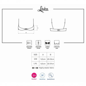 Sutien Obsessive Lovica Half Roșu S-M