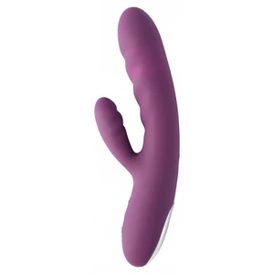 Vibrator Reincarcabil Cu 5 Moduri Impingere Si 5 Viteze Vibrator Rabbit Svakom Avery Lilac Reincarcabil Mov