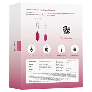 Svakom Elva Remote Control Vibrating Egg Roz