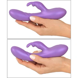Sweet Smile Flexible Rabbit 18.3 cm — 24 Moduri, Reîncărcabil Mov