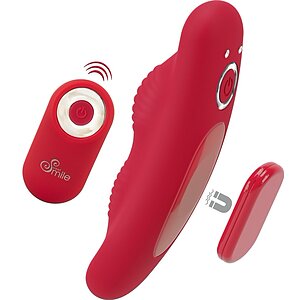 Sweet Smile Vibrator Pentru Chiloți: 10 Moduri, Reîncărcabil Roșu pe Denysa.ro