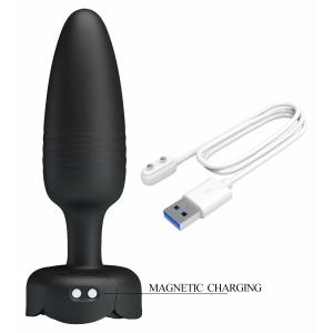 Tarion Plug Anal cu Împingere Automată 10x10 Moduri Negru