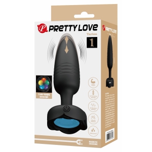 Tarion Plug Anal cu Împingere Automată 10x10 Moduri Negru