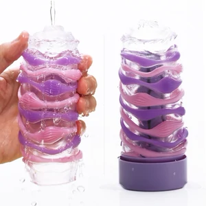 TENGA ARTE Drape - Masturbator Reutilizabil Compact 13,5 cm Transparent