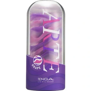 TENGA ARTE Drape - Masturbator Reutilizabil Compact 13,5 cm Transparent pe Denysa.ro