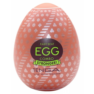 Tenga HARD BOILED II Ou Textură Spiralată Discret Alb