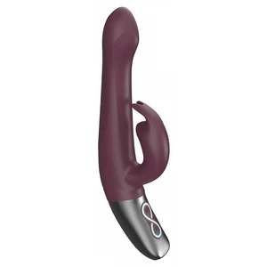Titanz NMC 21.5cm — 10 Vibrații + 10 Rotații, Reîncărcabil Roșu pe Denysa.ro