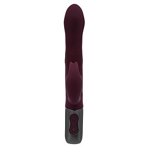 Titanz NMC 21.5cm — 10 Vibrații + 10 Rotații, Reîncărcabil Roșu