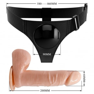 Pretty Love Tom — Ham Reglabil cu Dildo Realist 20 cm