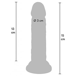ToyJoy Deluxe — Dong Realist 15 cm, Densitate Duală