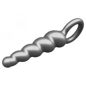 ToyJoy Plug Anal Din silicon Metalizat, Diam. 2.9 cm, Gri