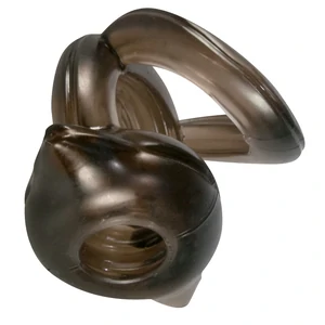 Triple Ring Inel Penis și Scrot Negru