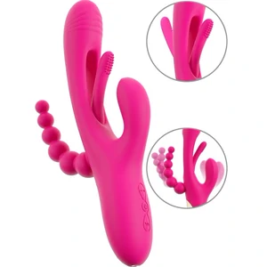 Triple Vibe Flicking – 3 Motoare, 7 Viteze, Reîncărcabil Roz